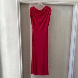 Elegant Red Sleeveless Dress